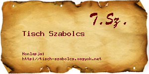 Tisch Szabolcs névjegykártya